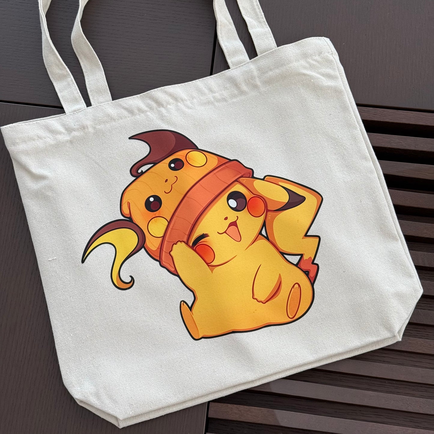 Pika Raichu Beanie Tote Bag