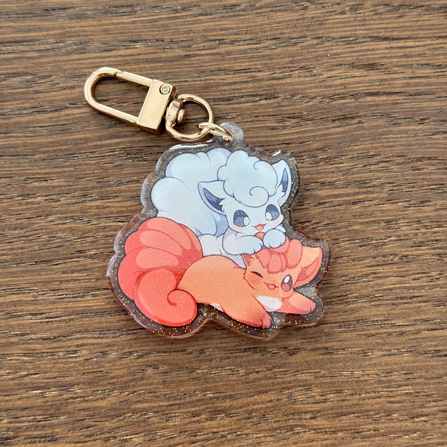 Vulpix 2" Acrylic Keychain