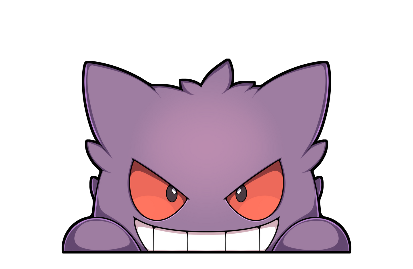 Gengar Peeker Car Decal