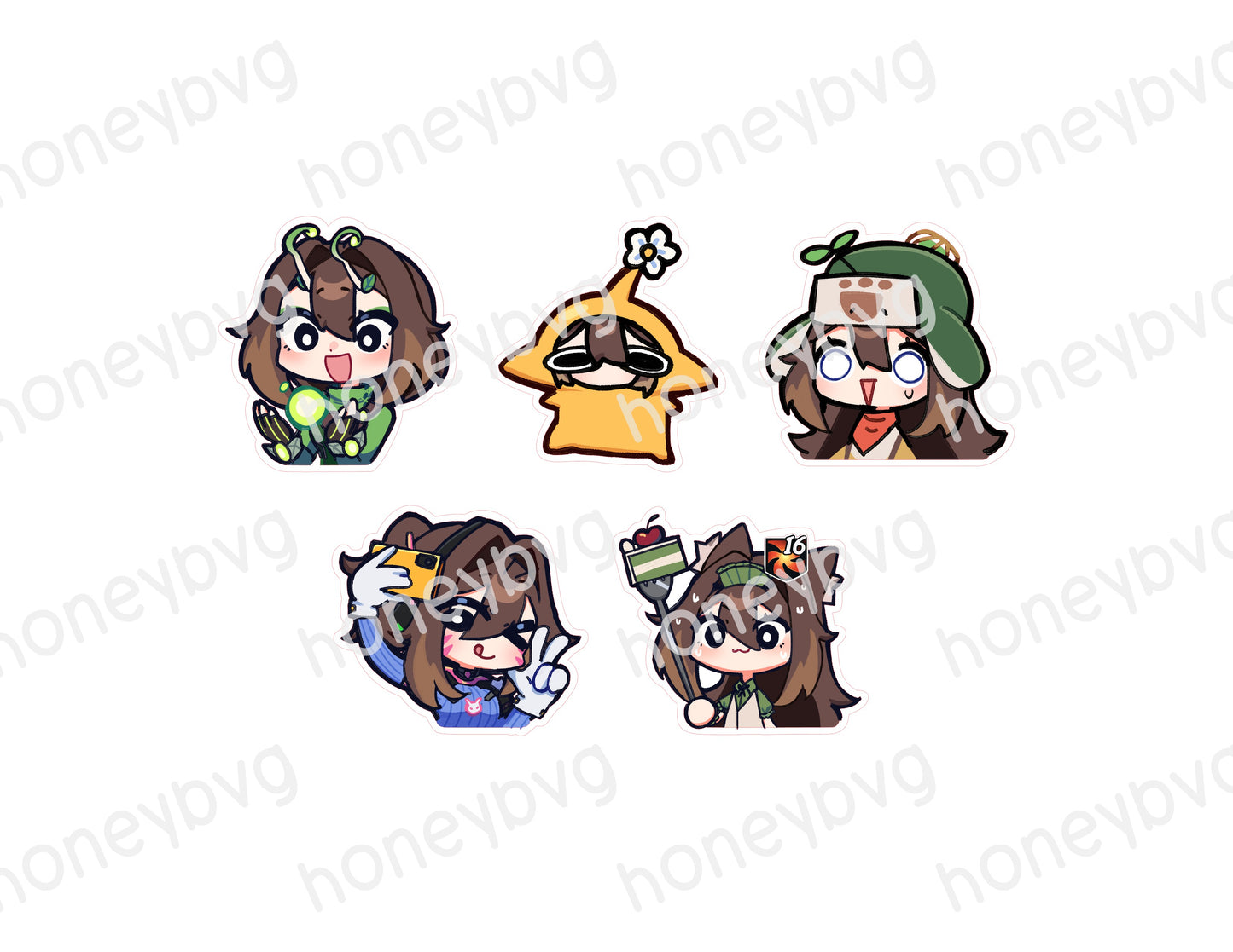 Honeybvg Gaming Series Vinyl Decals