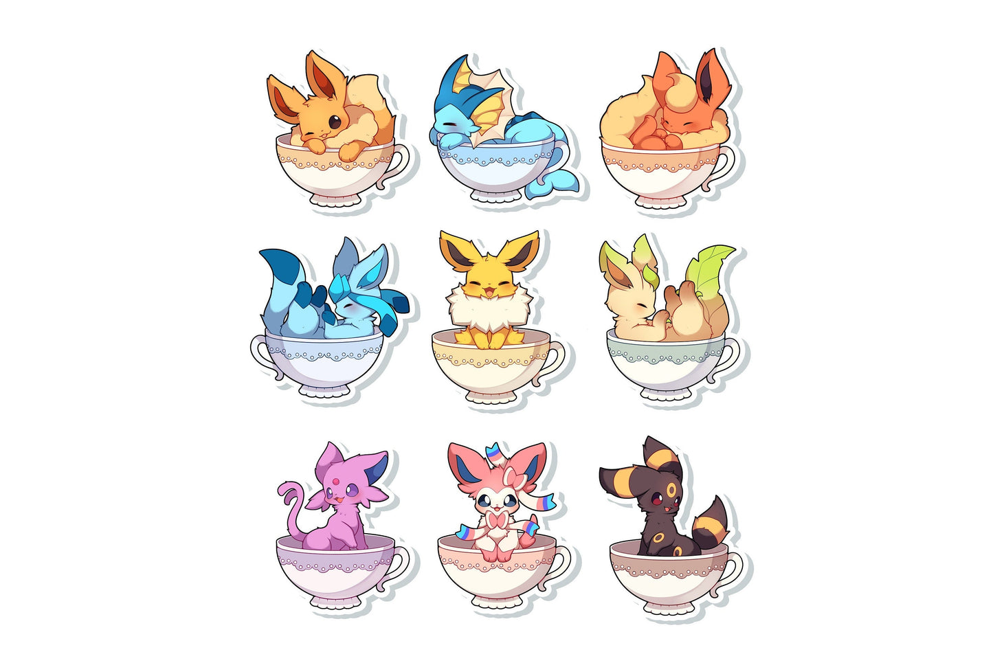 Teacup Eeveelution Sticker