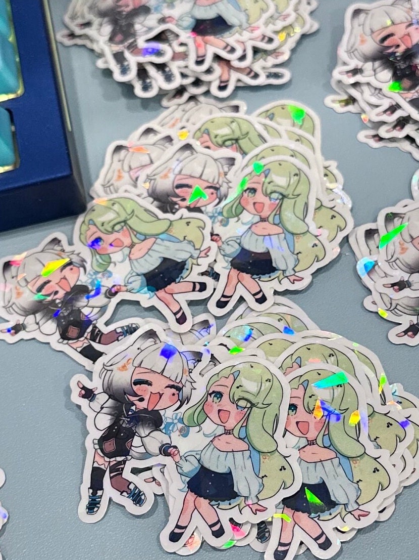 Custom Holographic Vinyl Stickers | Die Cut Stickers | Logo Stickers | 2" 3" 4" Any Shape