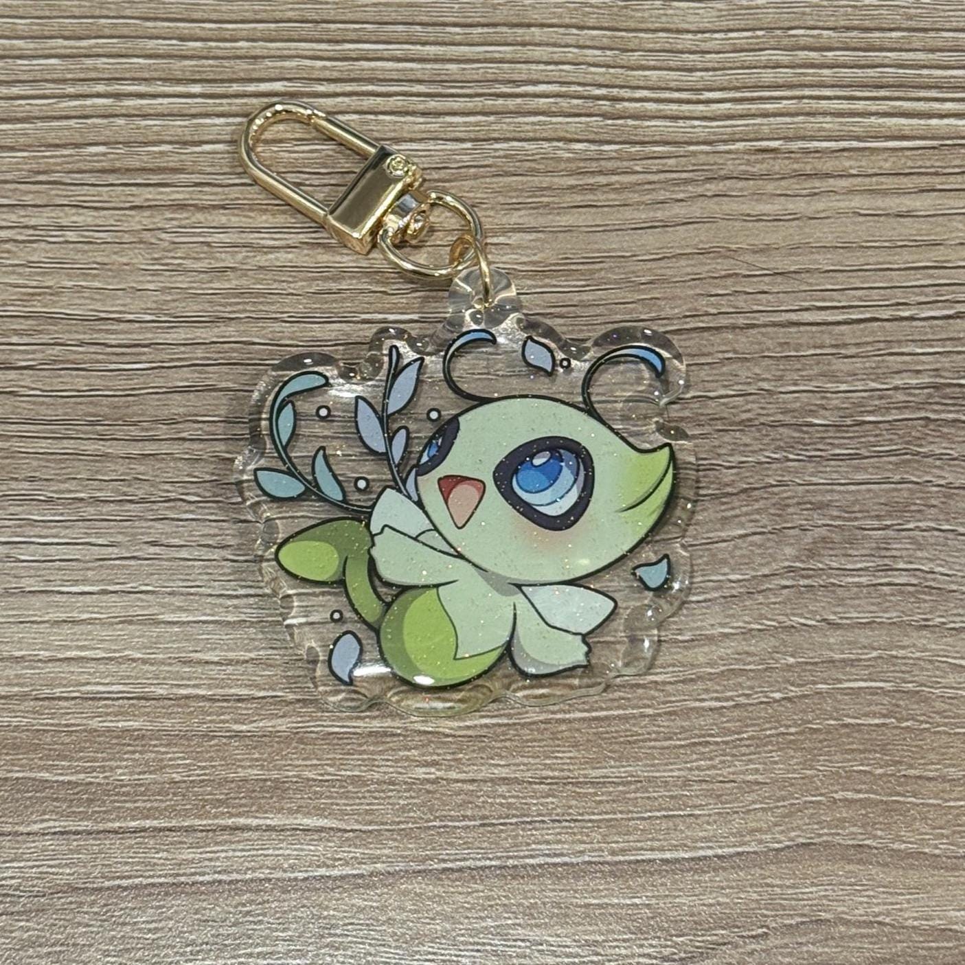 Celebi 2” Acrylic Keychain | Double Sided Glitter Epoxy