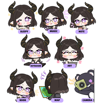 LoyallyBear Vinyl Sticker Sheets / Individual Stickers