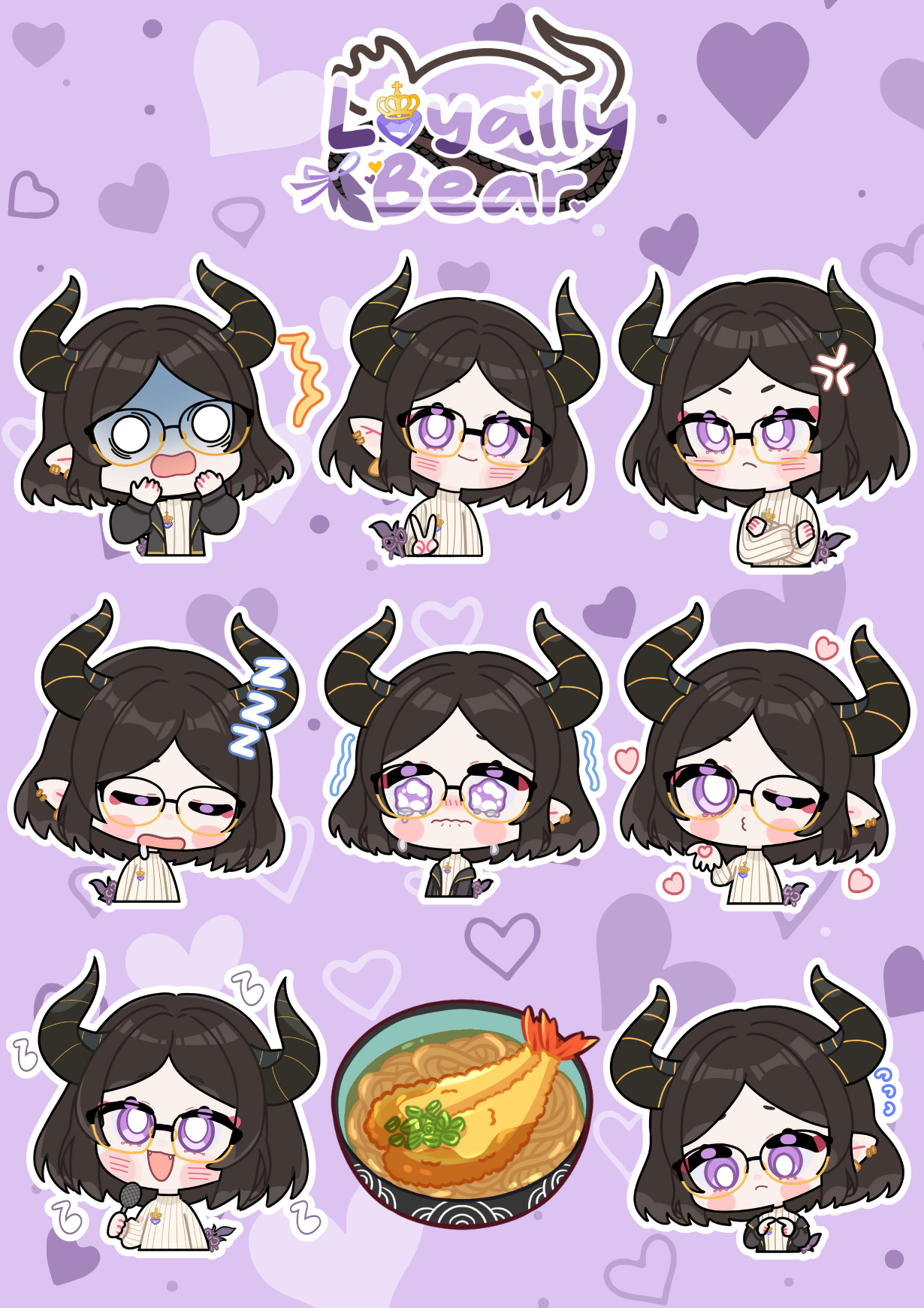 LoyallyBear Vinyl Sticker Sheets / Individual Stickers