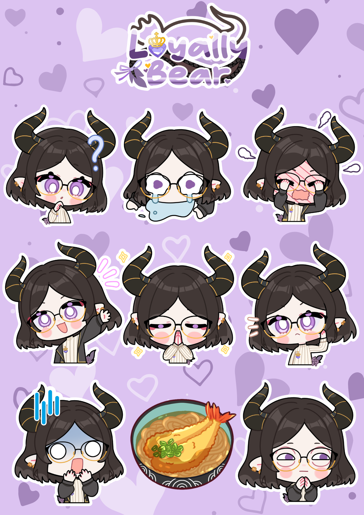 LoyallyBear Vinyl Sticker Sheets / Individual Stickers
