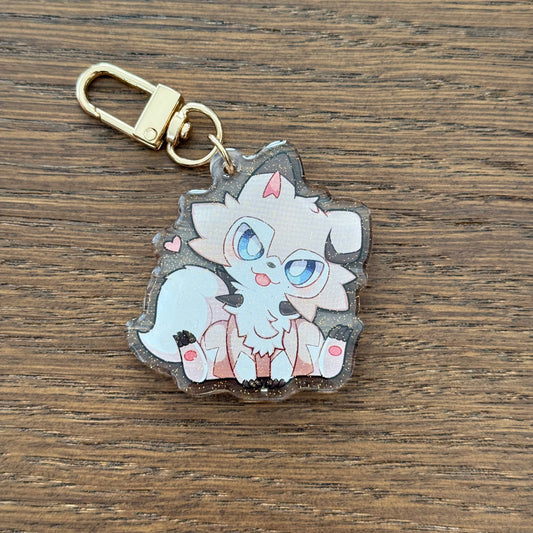 Lycanroc 2" Acrylic Keychain