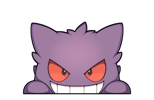 Gengar Peeker Car Decal