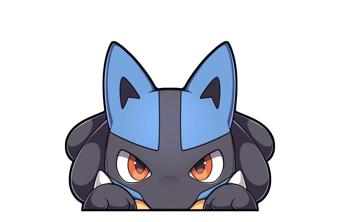 Lucario Peeker Car Decal