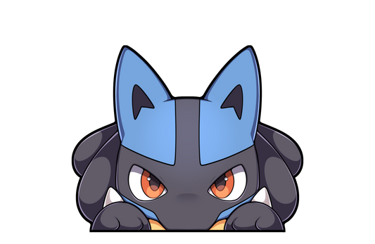 Lucario Peeker Car Decal