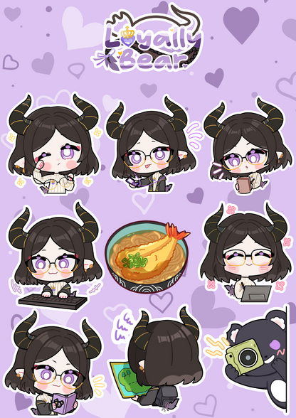 LoyallyBear Vinyl Sticker Sheets / Individual Stickers