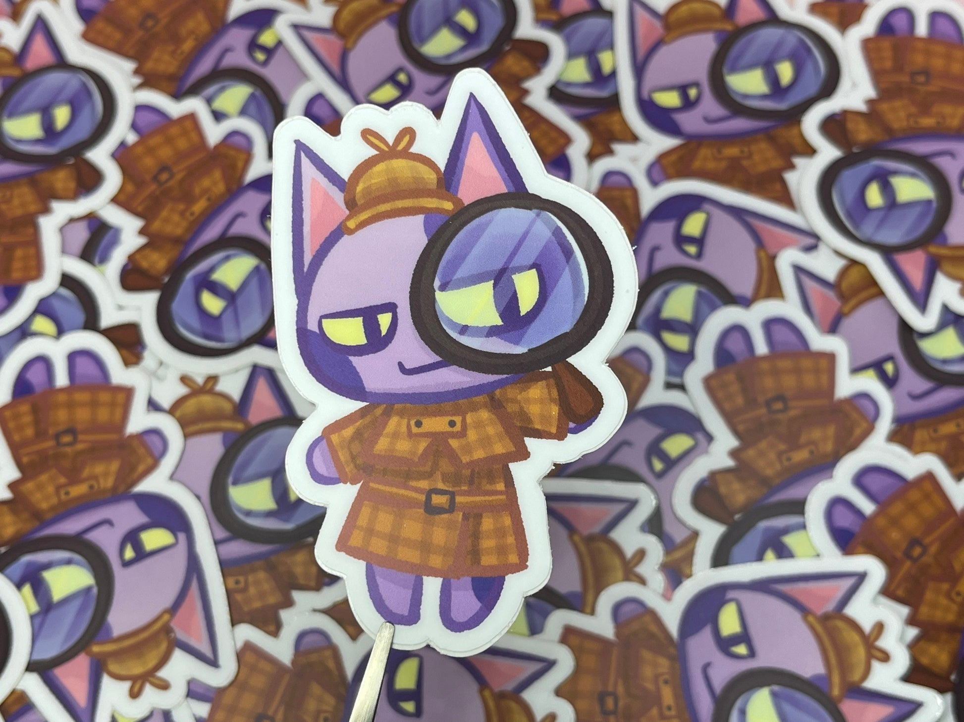 Animal Crossing Detective Bob Inspired Sticker