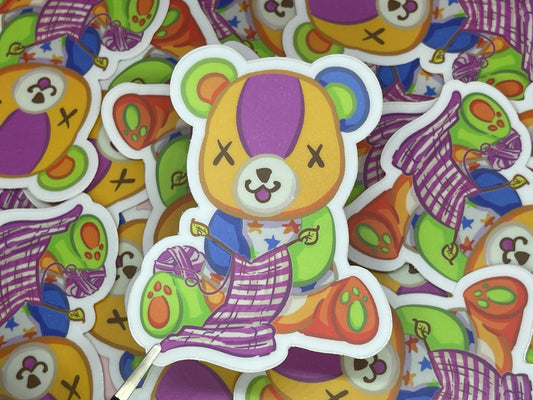 Animal Crossing Stitches Inspired Sticker