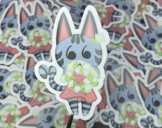 Animal Crossing Lolly Chibi Sticker | Weatherproof Vinyl