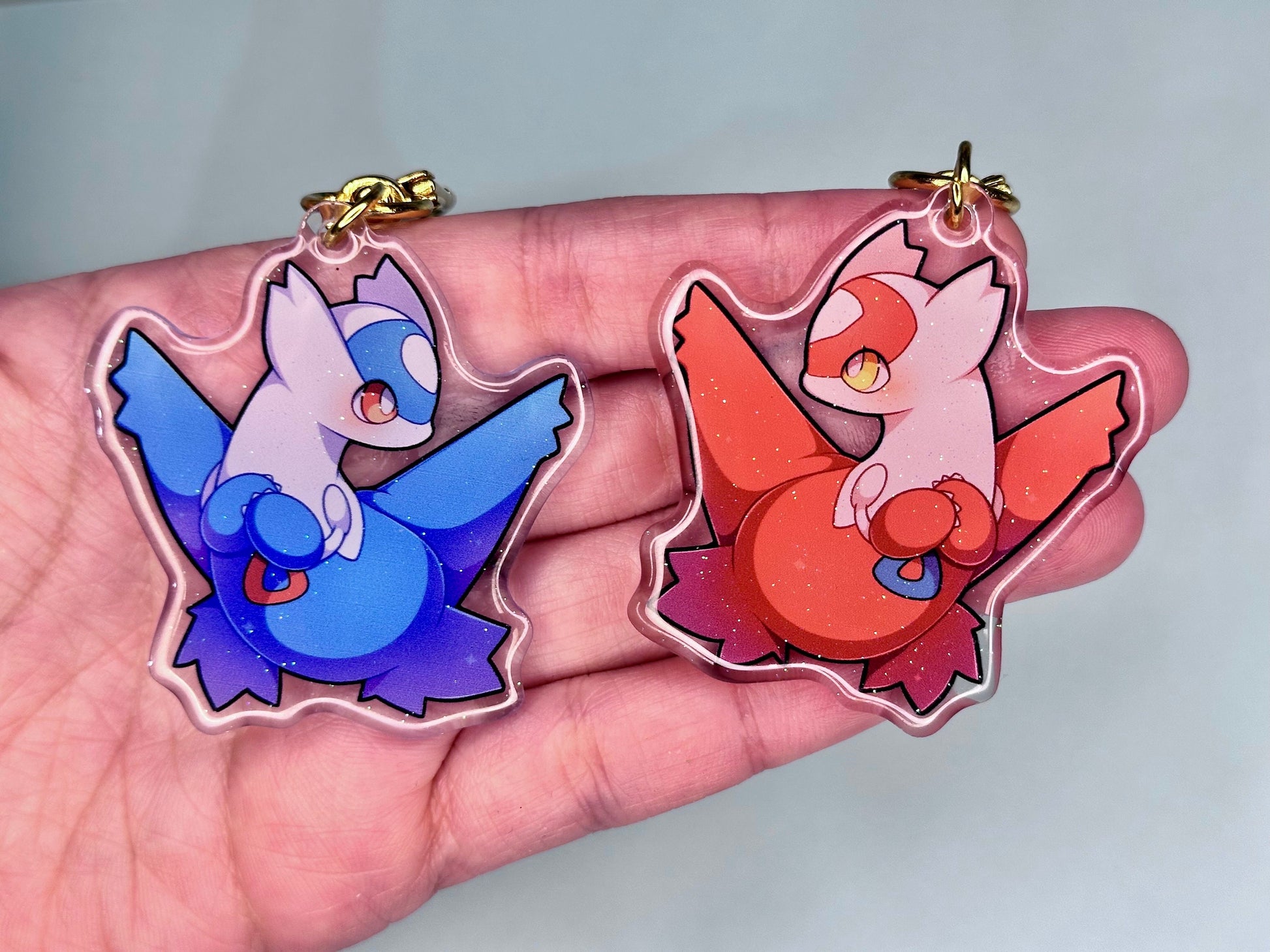 Legendary Latios Latias 2” Acrylic Keychain | Double Sided Epoxy
