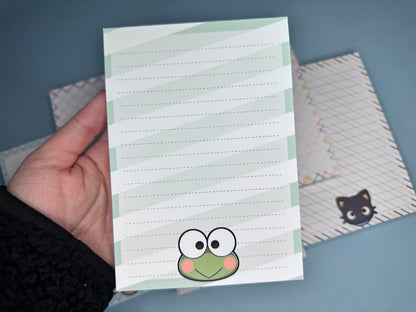 Cute Animals Memo Note Pad | Kawaii Art Pastel Aesthetic Stationery | School Supplies, Journaling, Scrapbooking