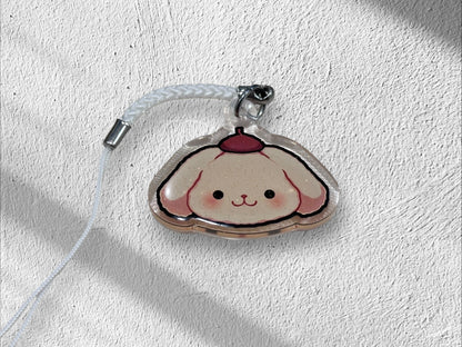 Chibi Animals 1.5” Acrylic Glitter Charms | Cute Kawaii Accessories