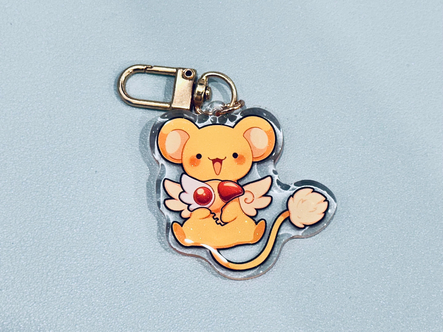 Cerberus Kero 2” Acrylic Keychains | Double Sided Glitter Epoxy