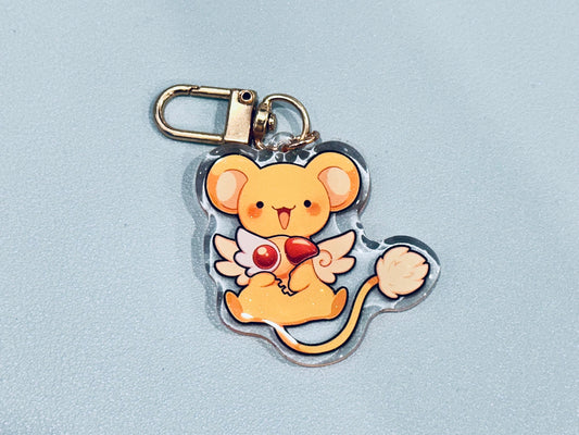Cerberus Kero 2” Acrylic Keychains | Double Sided Glitter Epoxy