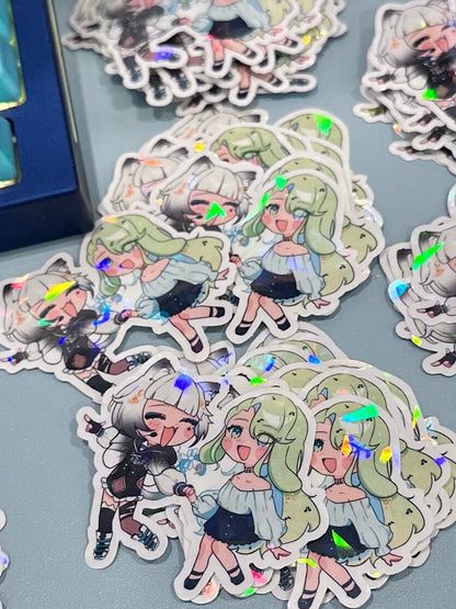 Custom Holographic Vinyl Stickers | Die Cut Stickers | Logo Stickers | 2" 3" 4" Any Shape
