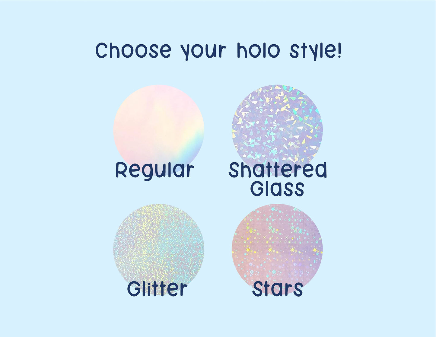 Custom Holographic Vinyl Stickers | Die Cut Stickers | Logo Stickers | 2" 3" 4" Any Shape