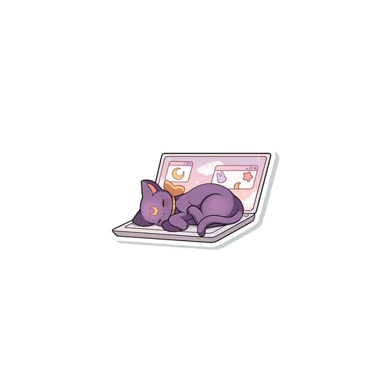 Sleepy Luna Sticker
