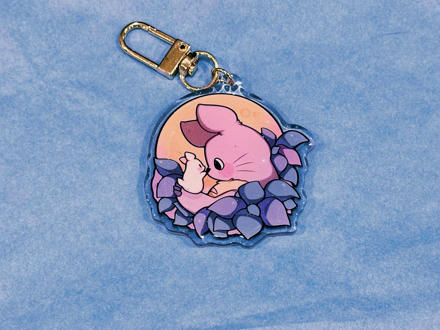 Forest Spirits 2” Acrylic Keychain | Double Sided Glitter Epoxy