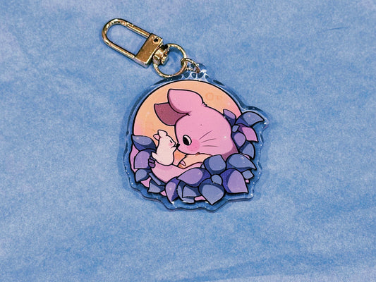 Forest Spirits 2” Acrylic Keychain | Double Sided Glitter Epoxy