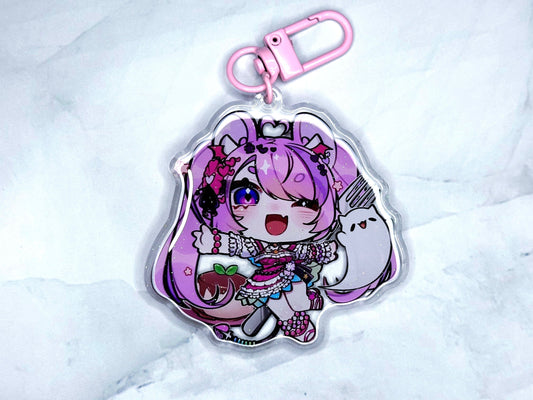 Ironmouse VSHOJO 2” Acrylic Keychains | Double Sided Glitter Epoxy