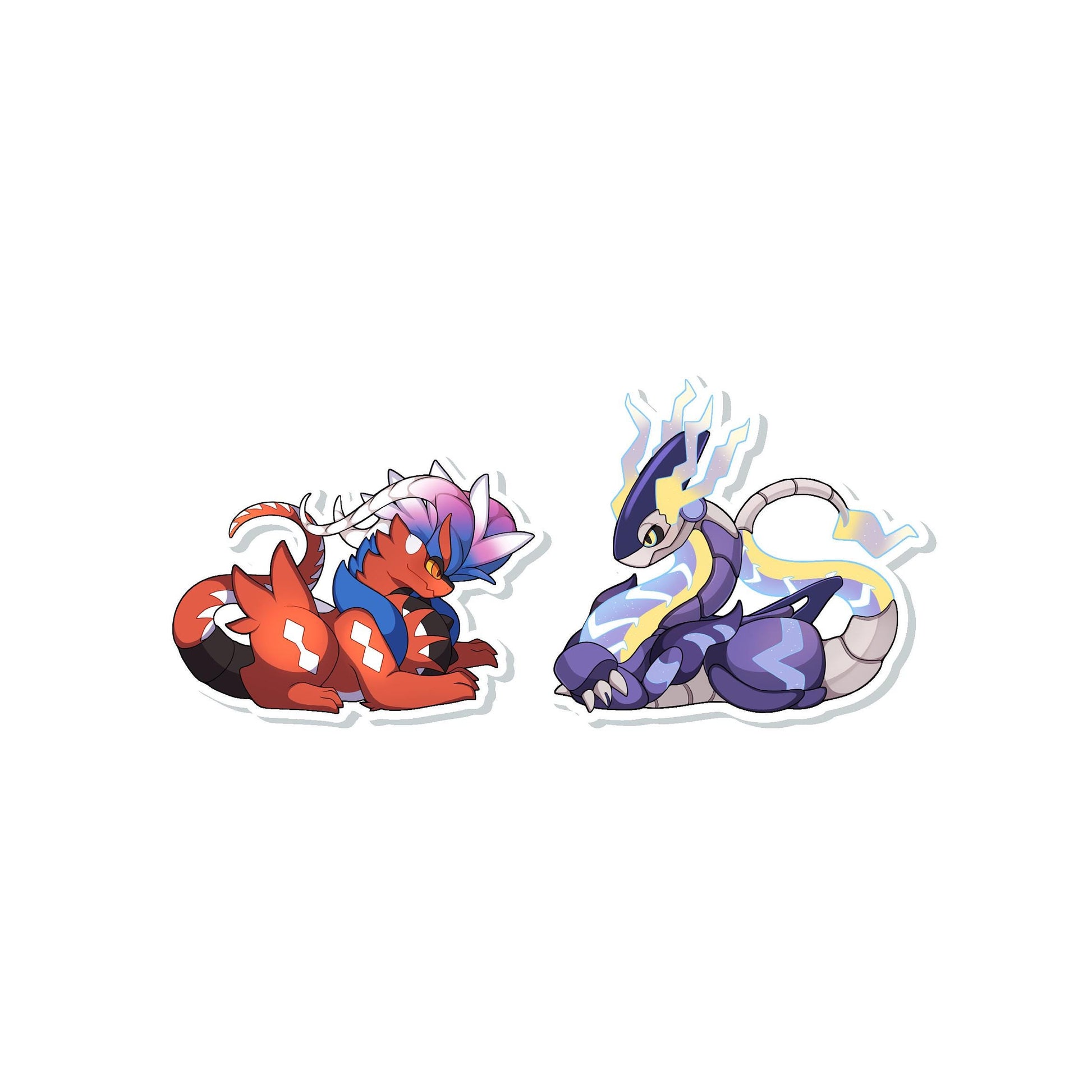 Miraidon Koraidon Stickers