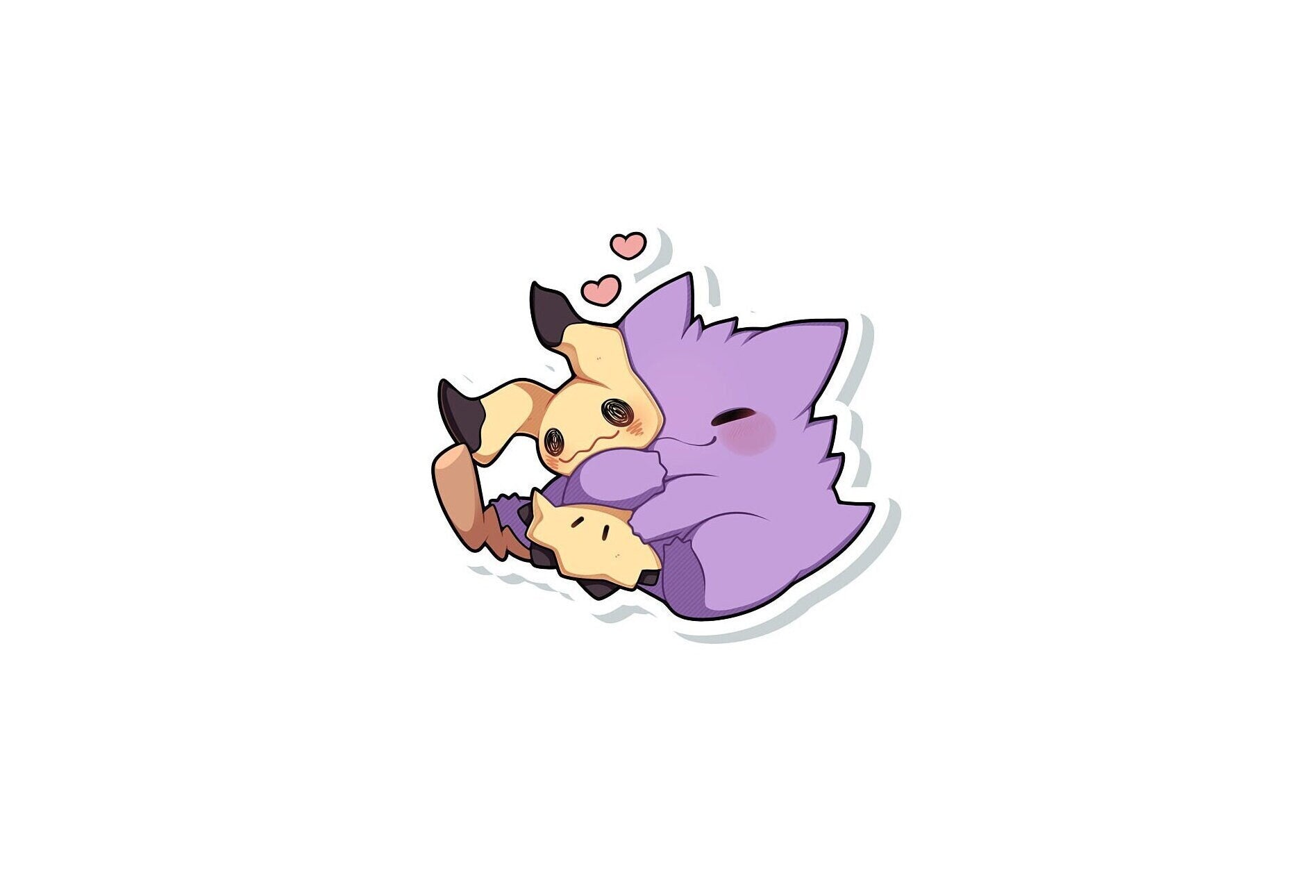 Gengar Mimikyu Sticker