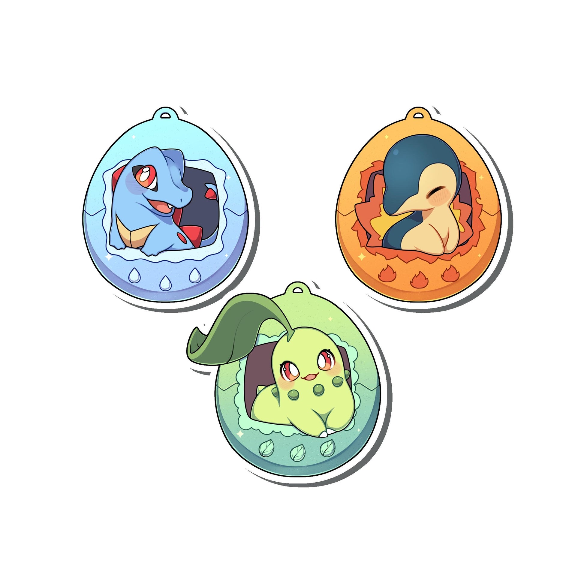 Gen 2 Starters Tamagotchi Stickers