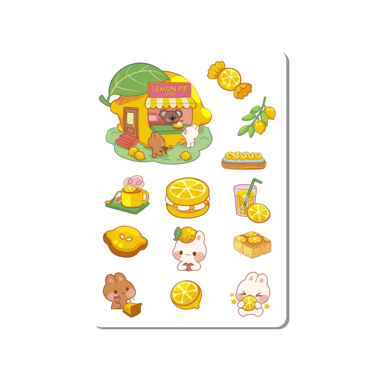 Lemon Pie Shop Sticker Sheet | SS091