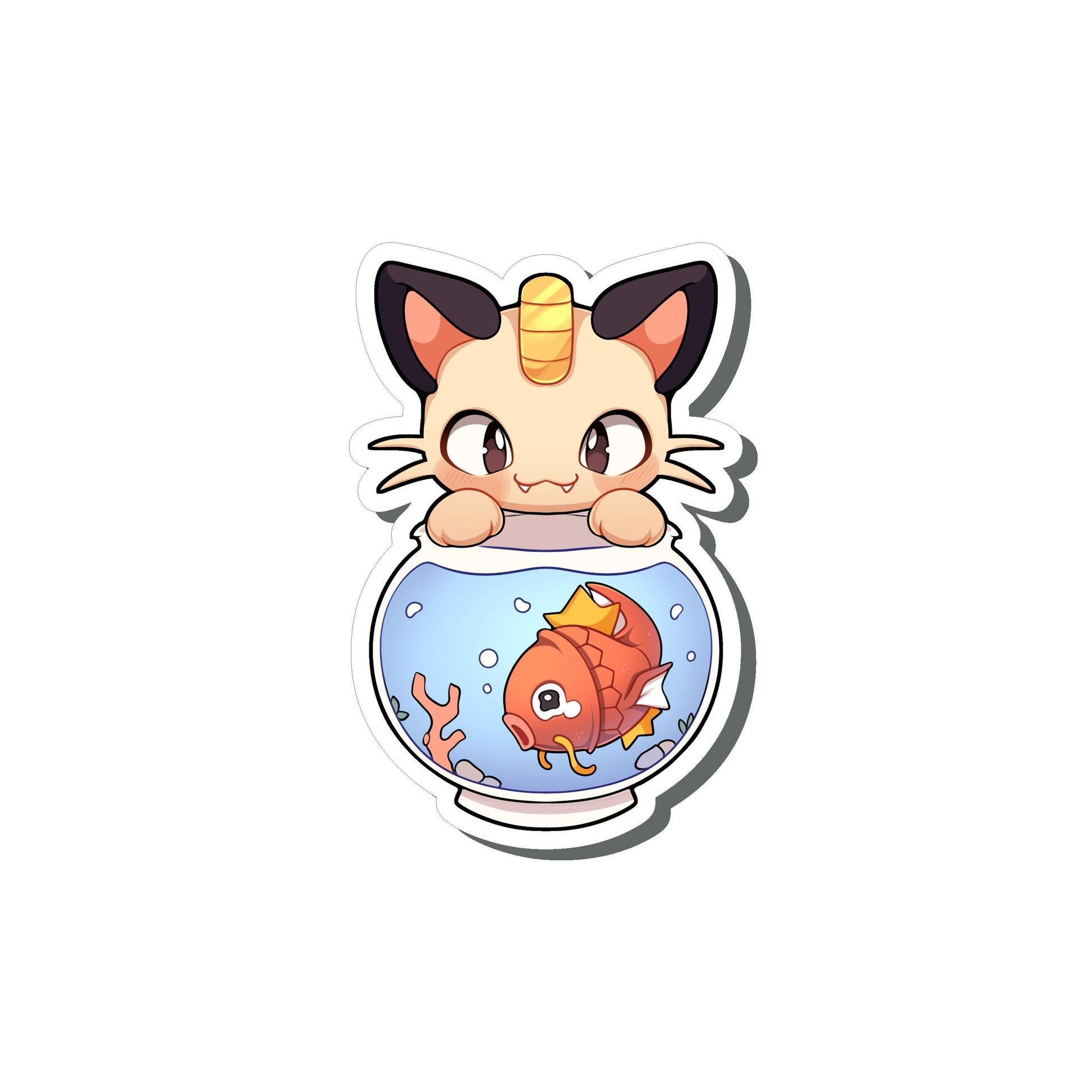 Meowth Magikarp Sticker