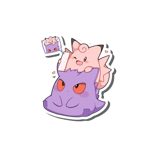 Gengar Clefable Sticker