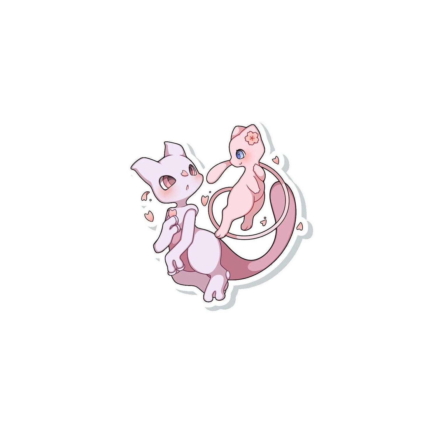 Mew Mewtwo Sticker