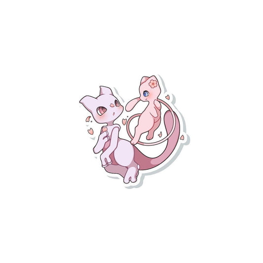 Mew Mewtwo Sticker