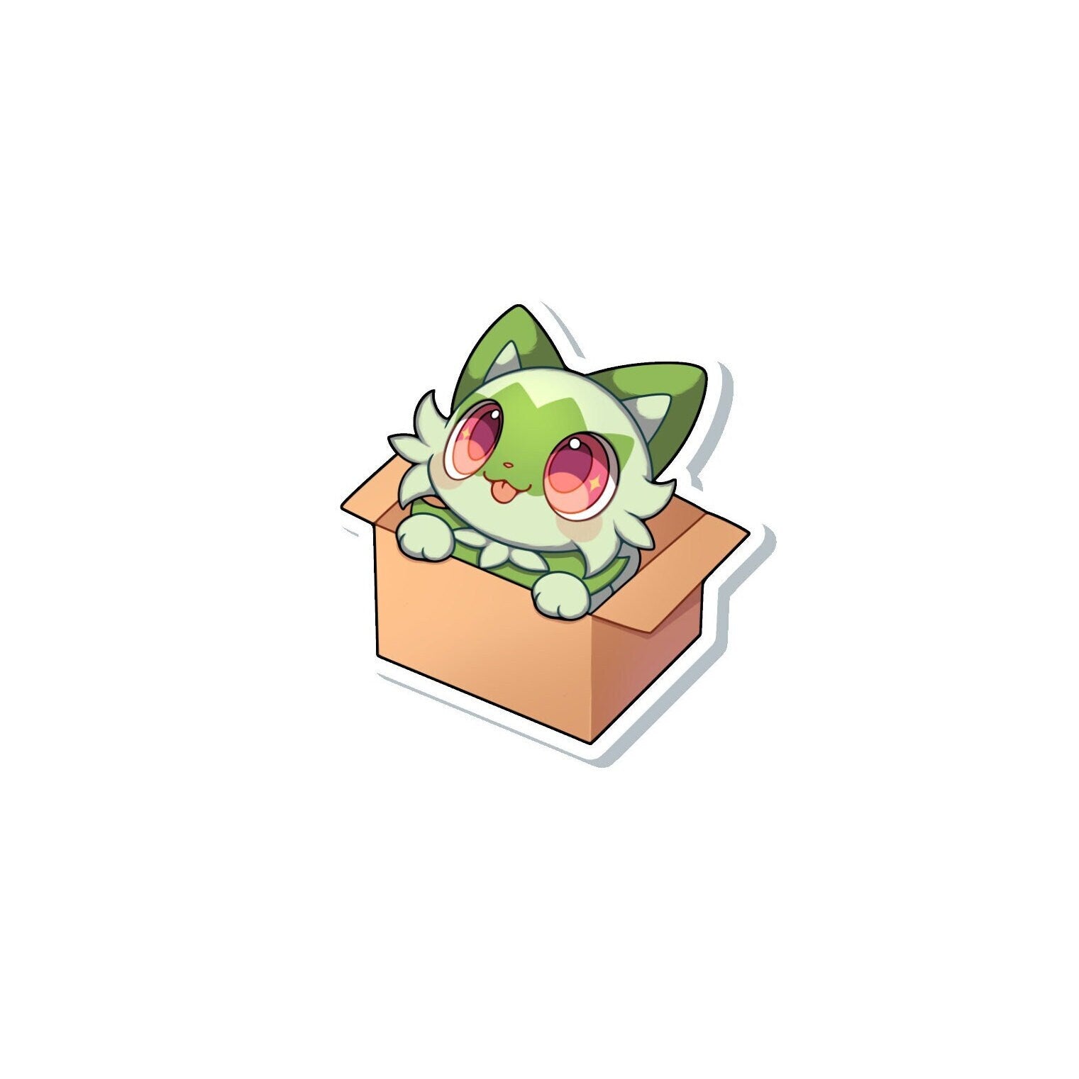 Sprigatito in a Box Sticker