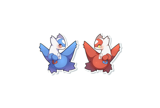 Latios Latias Stickers