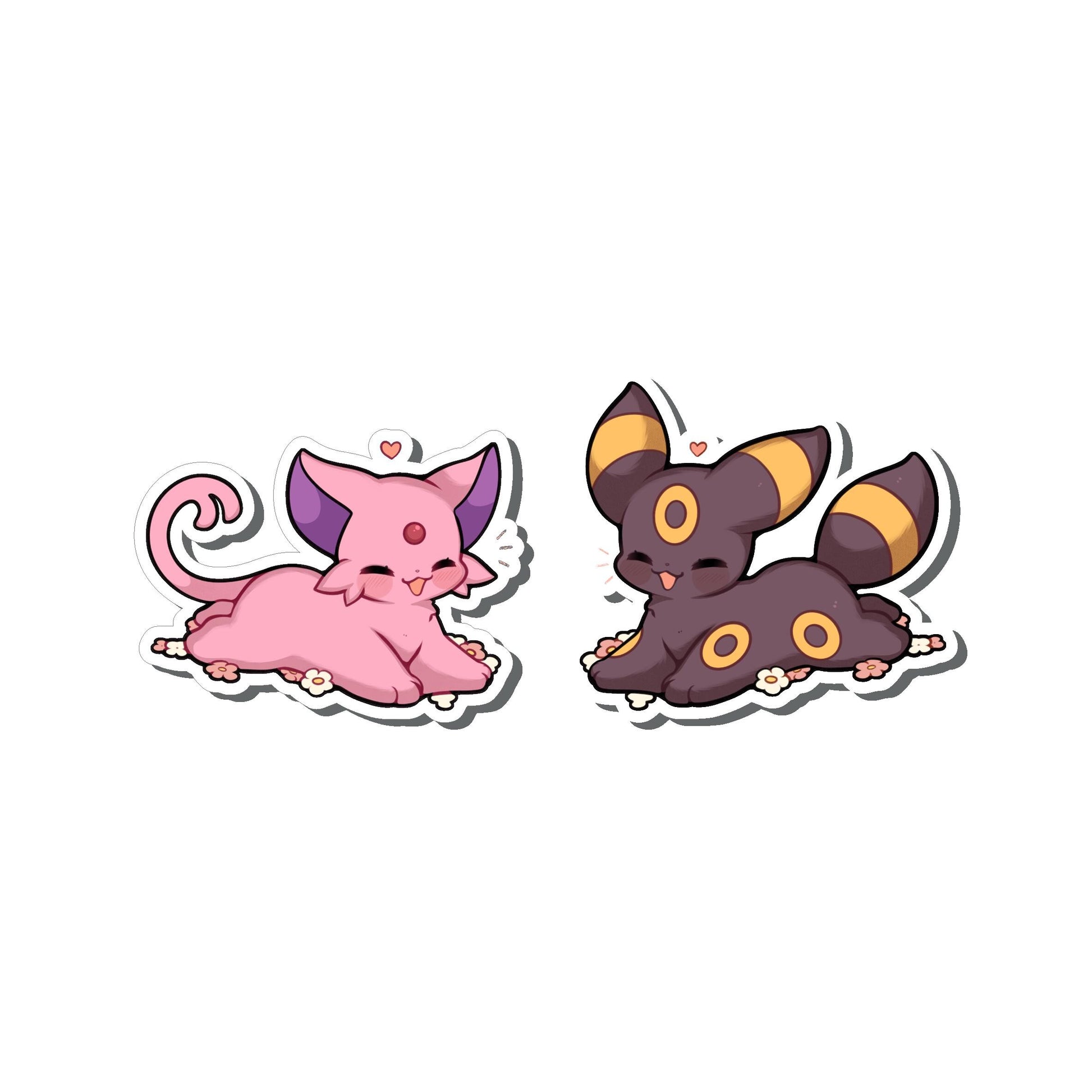 Umbreon & Espeon Flower Sticker