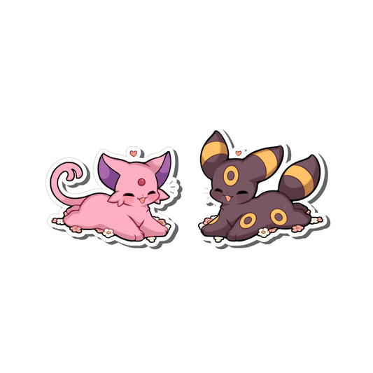 Umbreon & Espeon Flower Sticker