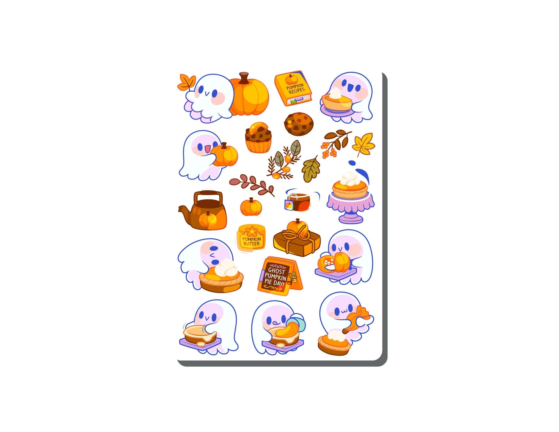 Ghosties Baker Vinyl Sticker Sheet Great for Planners, Journaling, Scrapbooking, Bullet Journals, Laptop, Tumbler, Bottle | SS0131