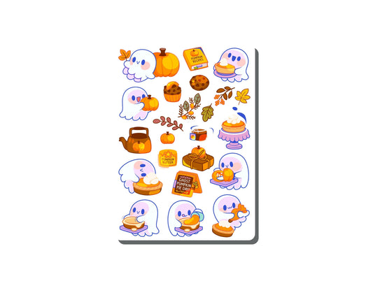 Ghosties Baker Vinyl Sticker Sheet Great for Planners, Journaling, Scrapbooking, Bullet Journals, Laptop, Tumbler, Bottle | SS0131