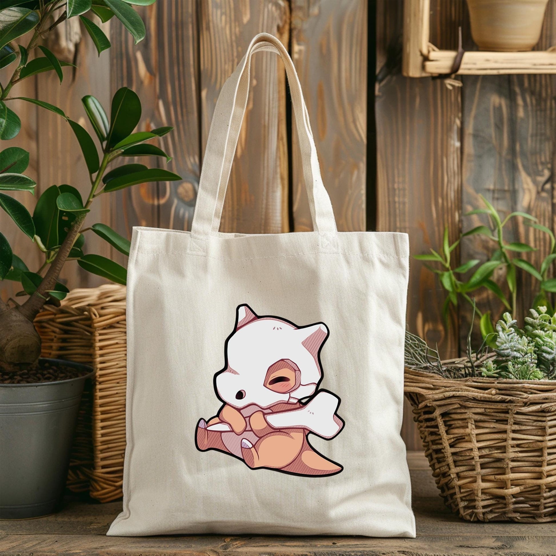 Cubone Tote Bag | Reusable Canvas Shopping Bag | TB0270