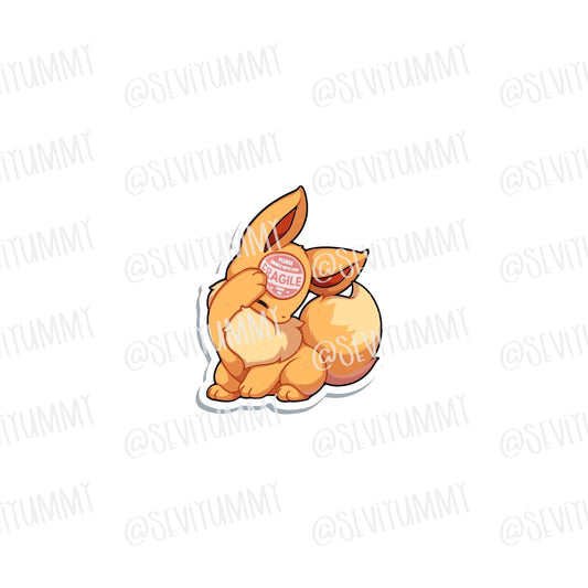 Eevee Fragile Sticker