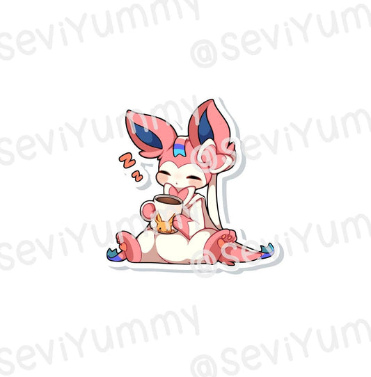 Sylveon Coffee Sticker