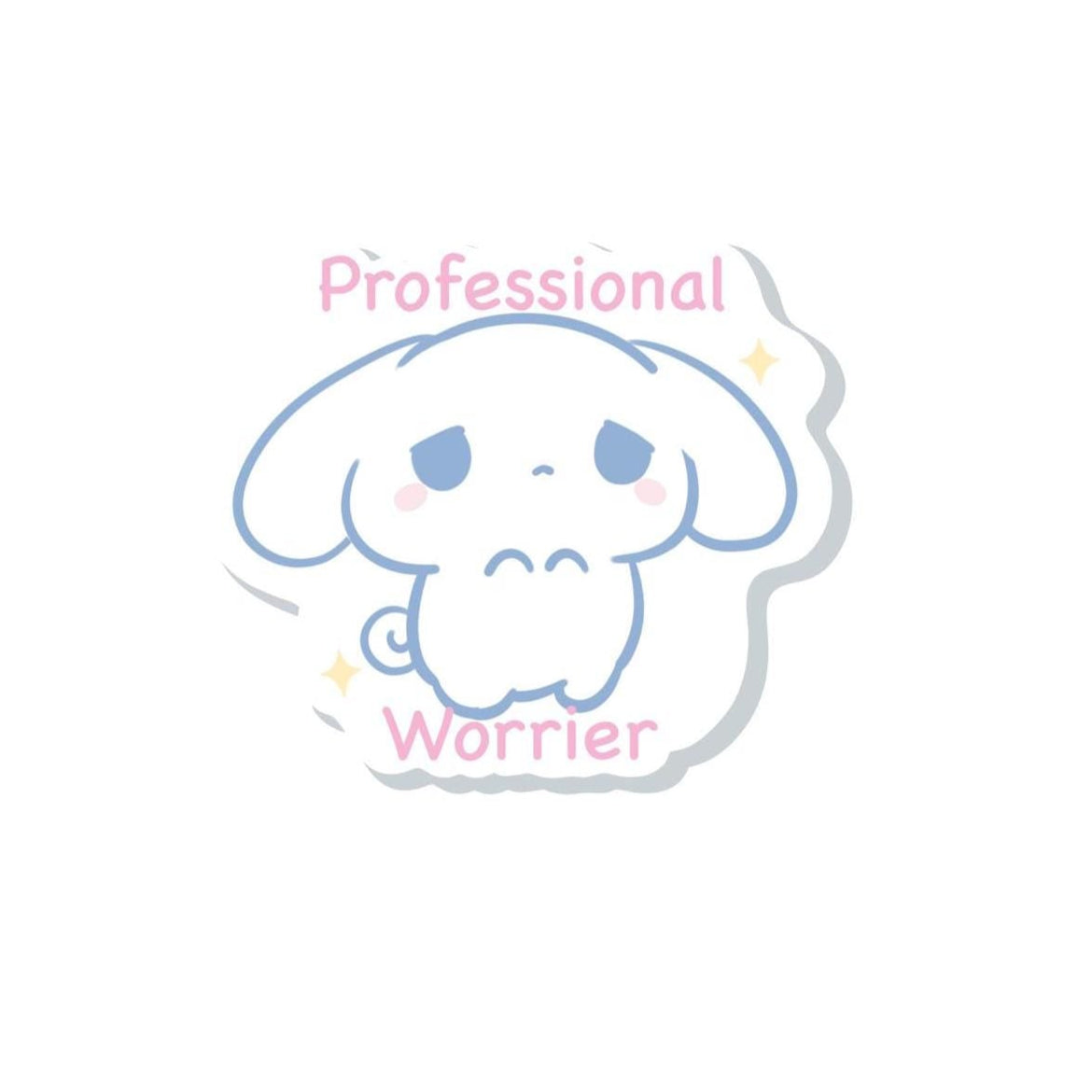 Professional Worrier Cinna Vinyl Decal