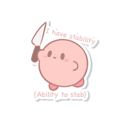 Kirbo Stab Vinyl Decal