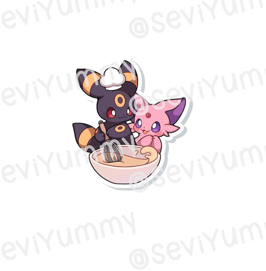 Umbreon Espeon Baking Sticker