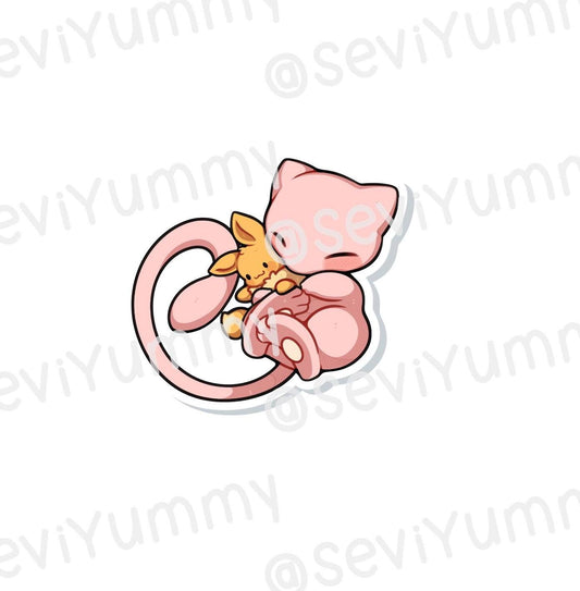 Mew Eevee Sticker